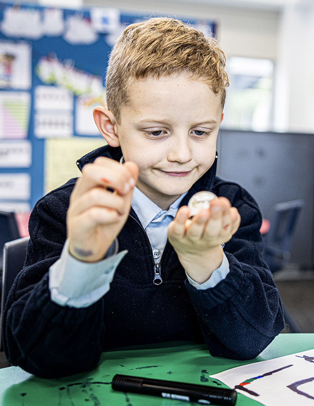 Our Lady of the Nativity Primary Lawson student in class