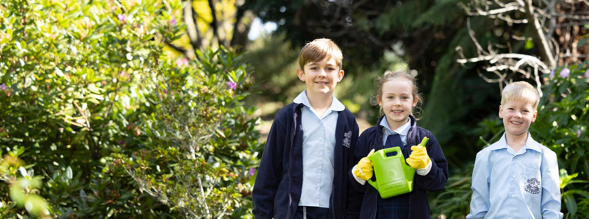 Our Lady of the Nativity Primary Lawson students gardening