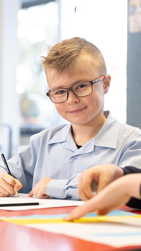 Our Lady of the Nativity Primary Lawson student in class