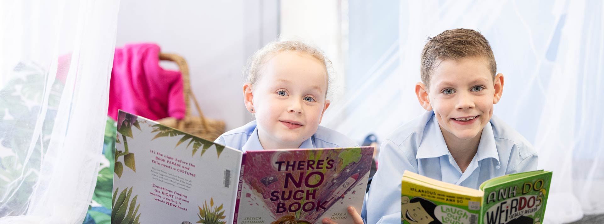 OLN Students reading in library