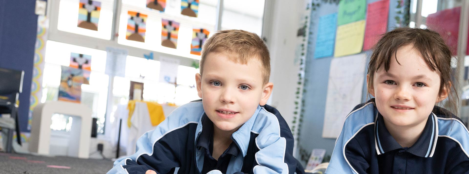 Two OLN Lawson students in class