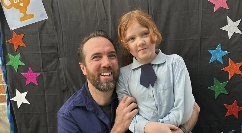 OLN Lawson student and parent on fathers day